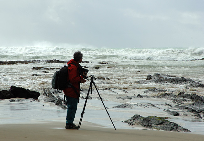 Fotograf und Brandung