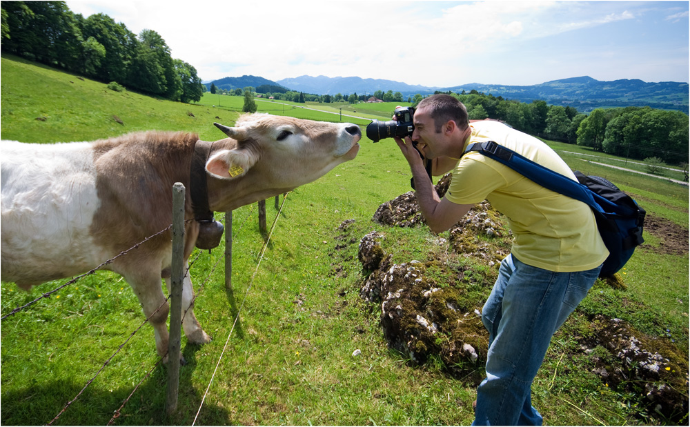 Fotograf und Model