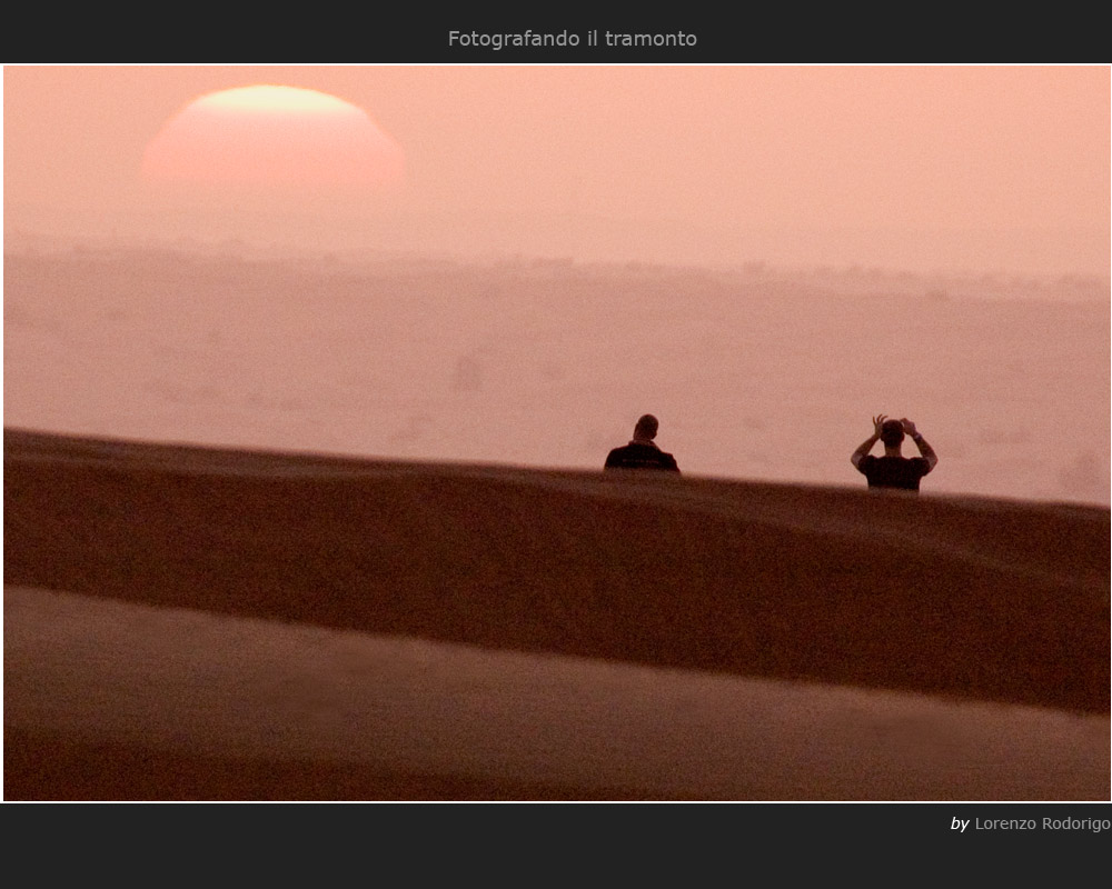 Fotografando il tramonto