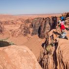 Fotografen am Horseshoe Colorado River USA