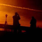 Fotografen in der Dämmerung