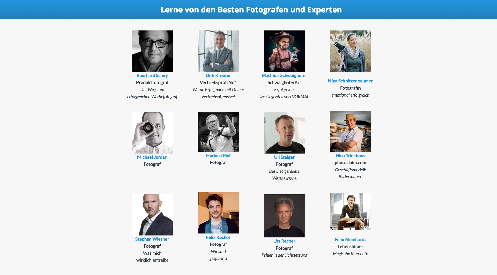 Fotografen Kongress 2016 - Jetzt online anmelden!