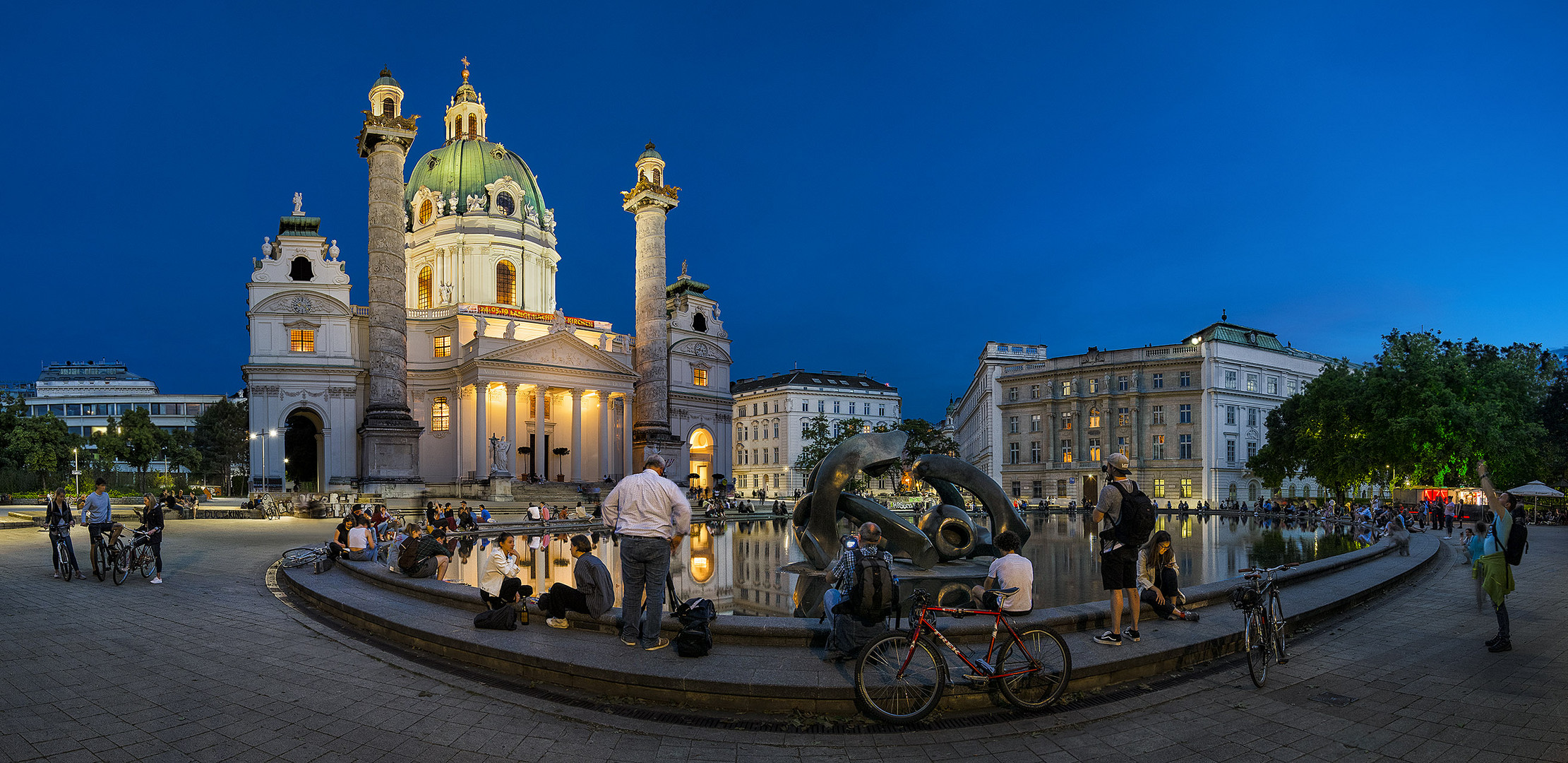 Fotografen vor der Karlskirche, Wien