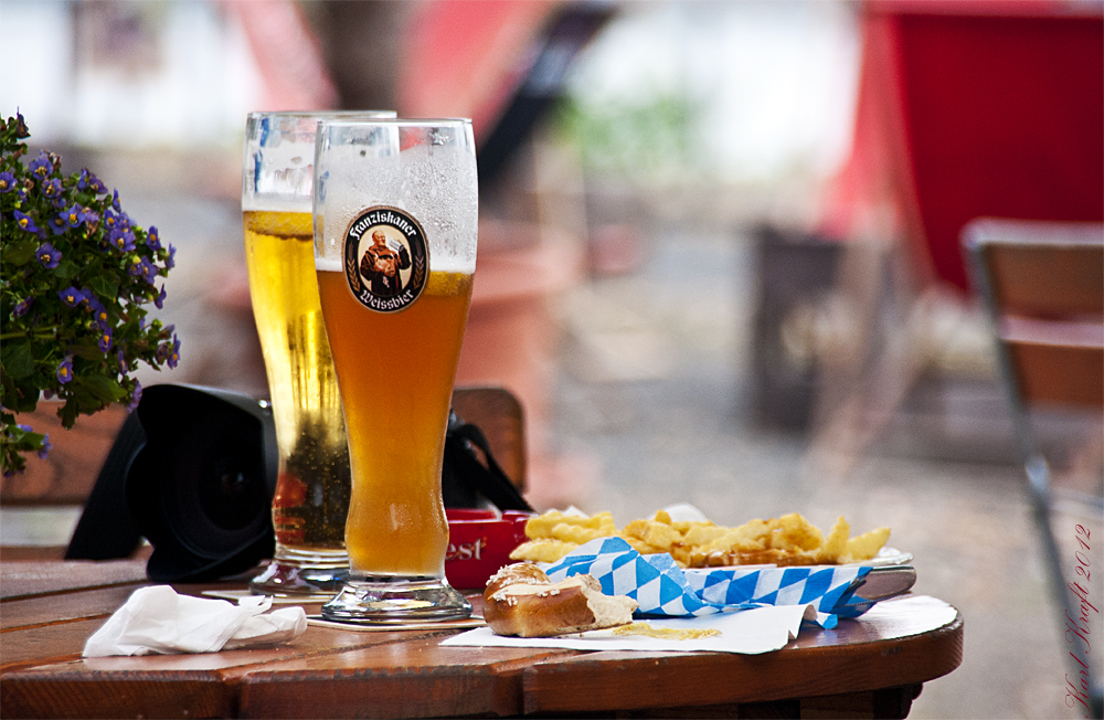 Fotografenfrühstück mit Zielwasser