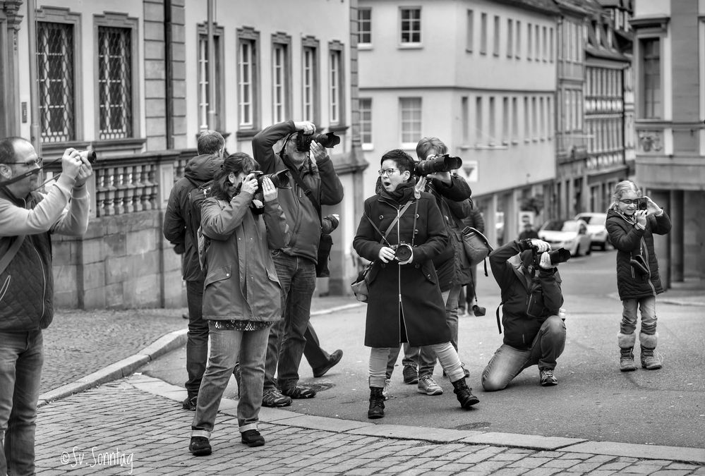 Fotografen/innen in Aktion