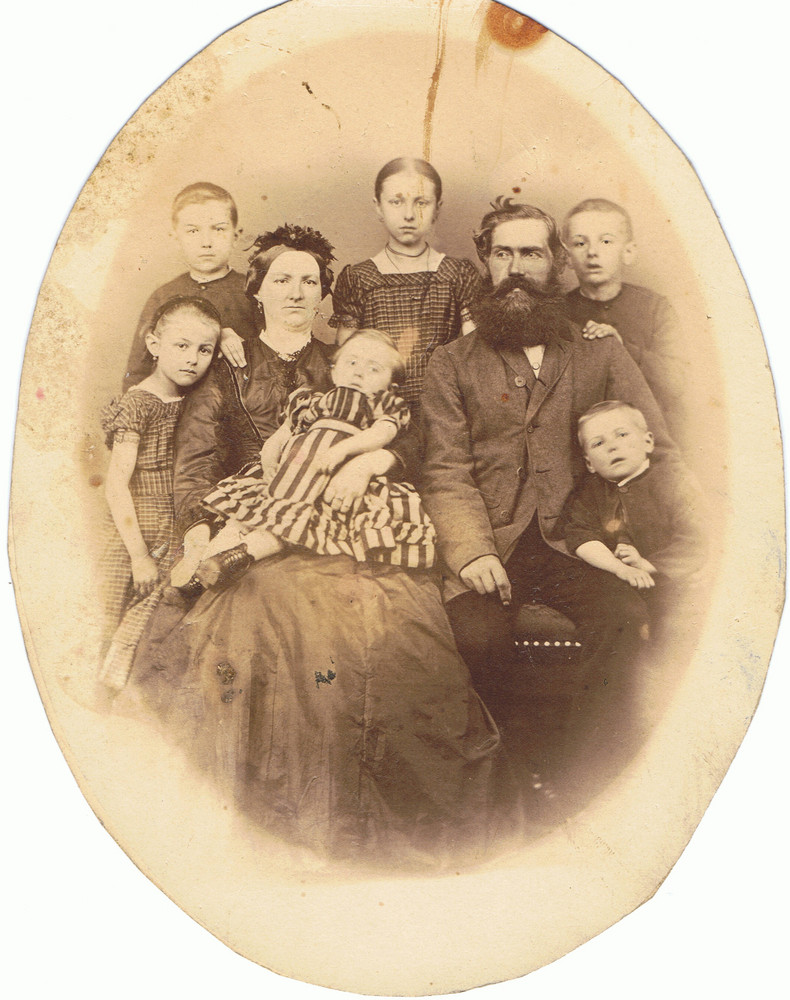 Fotografie von 1876 Familie Harms