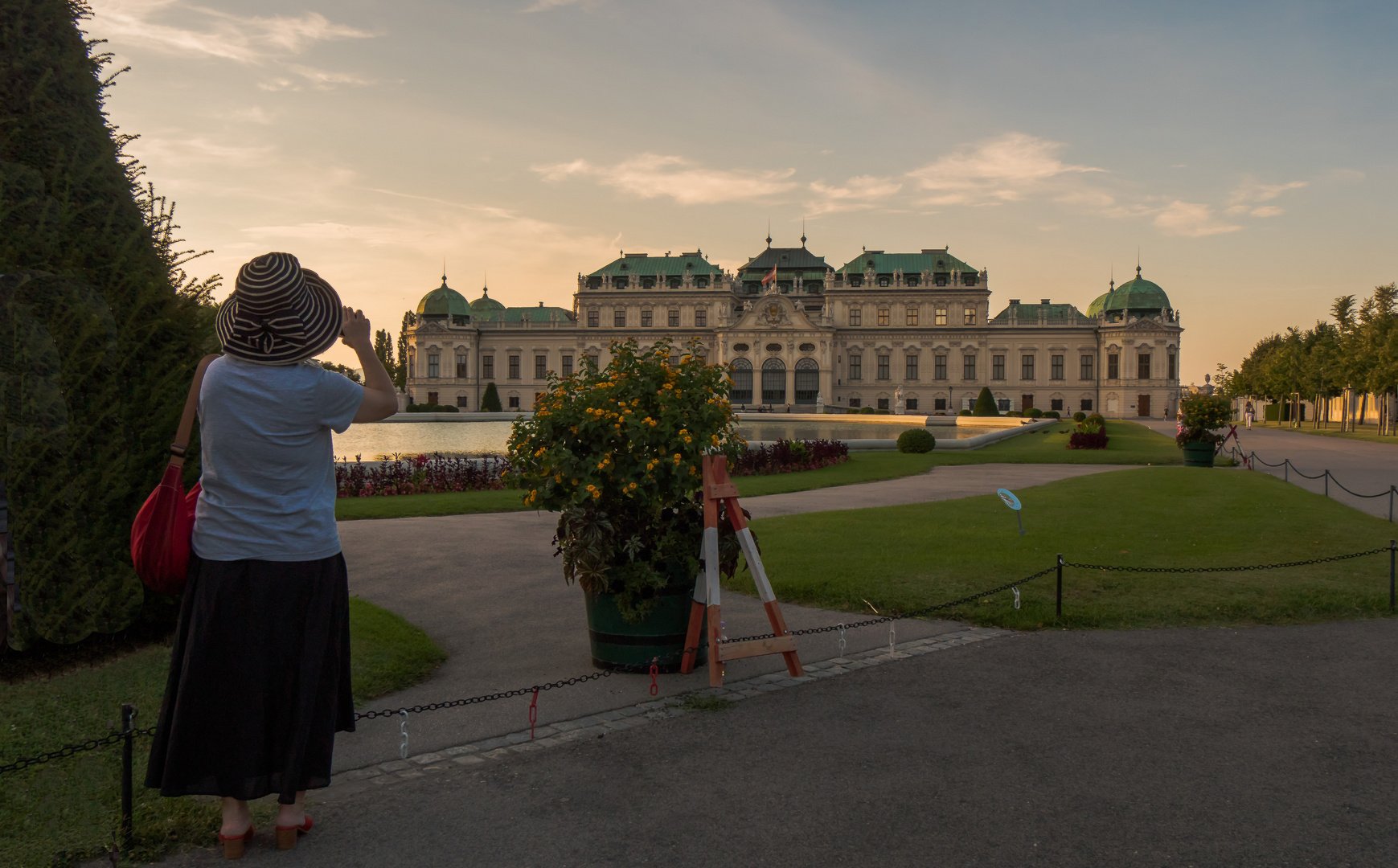 Fotografieren am Belvedere