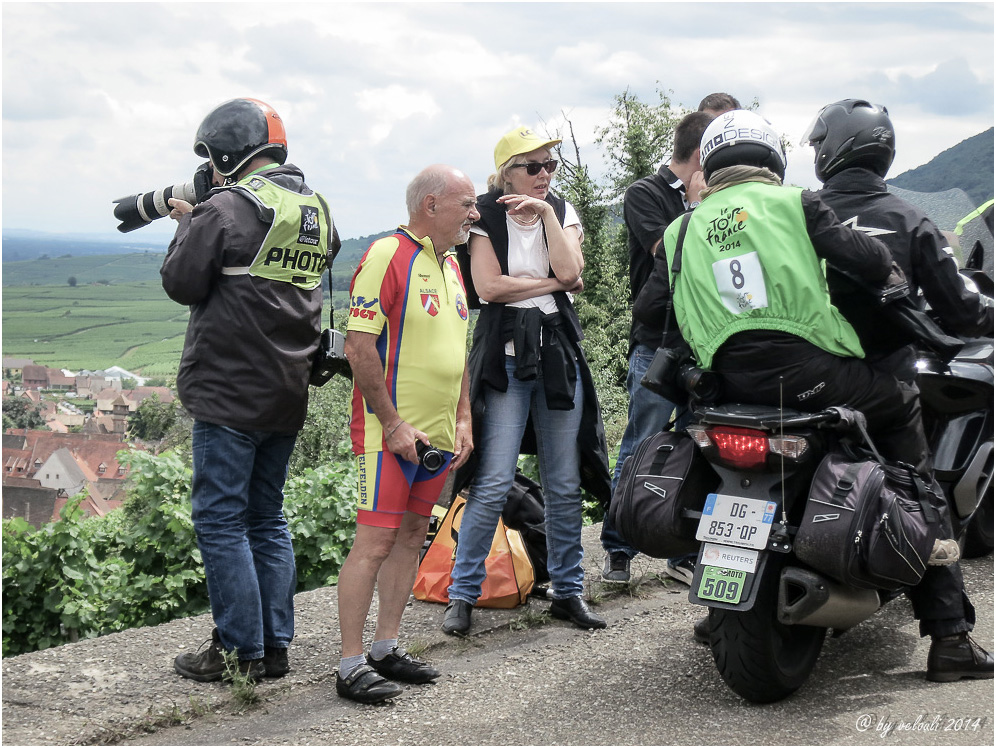 Fotografieren bei der Tour de France: Profis und Amateure