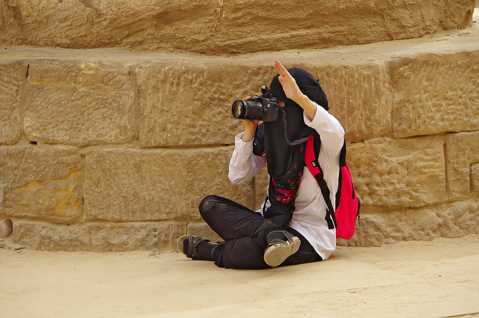 fotografiert im Karnak Tempel