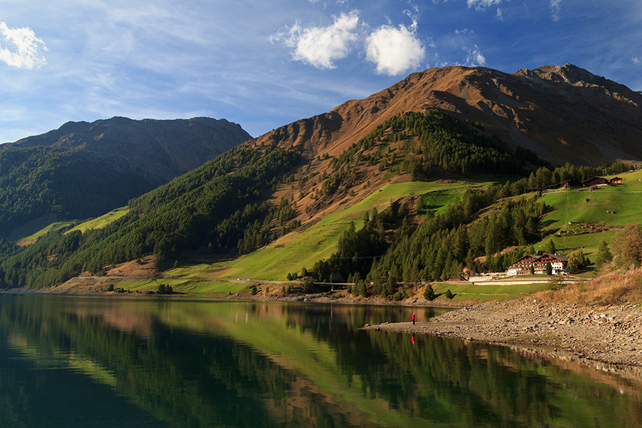 Fotografin am Vernagt Stausee