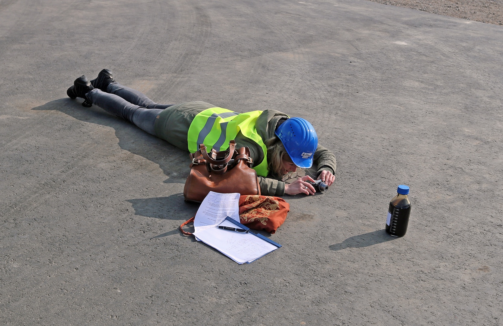 Fotografin bei der Arbeit