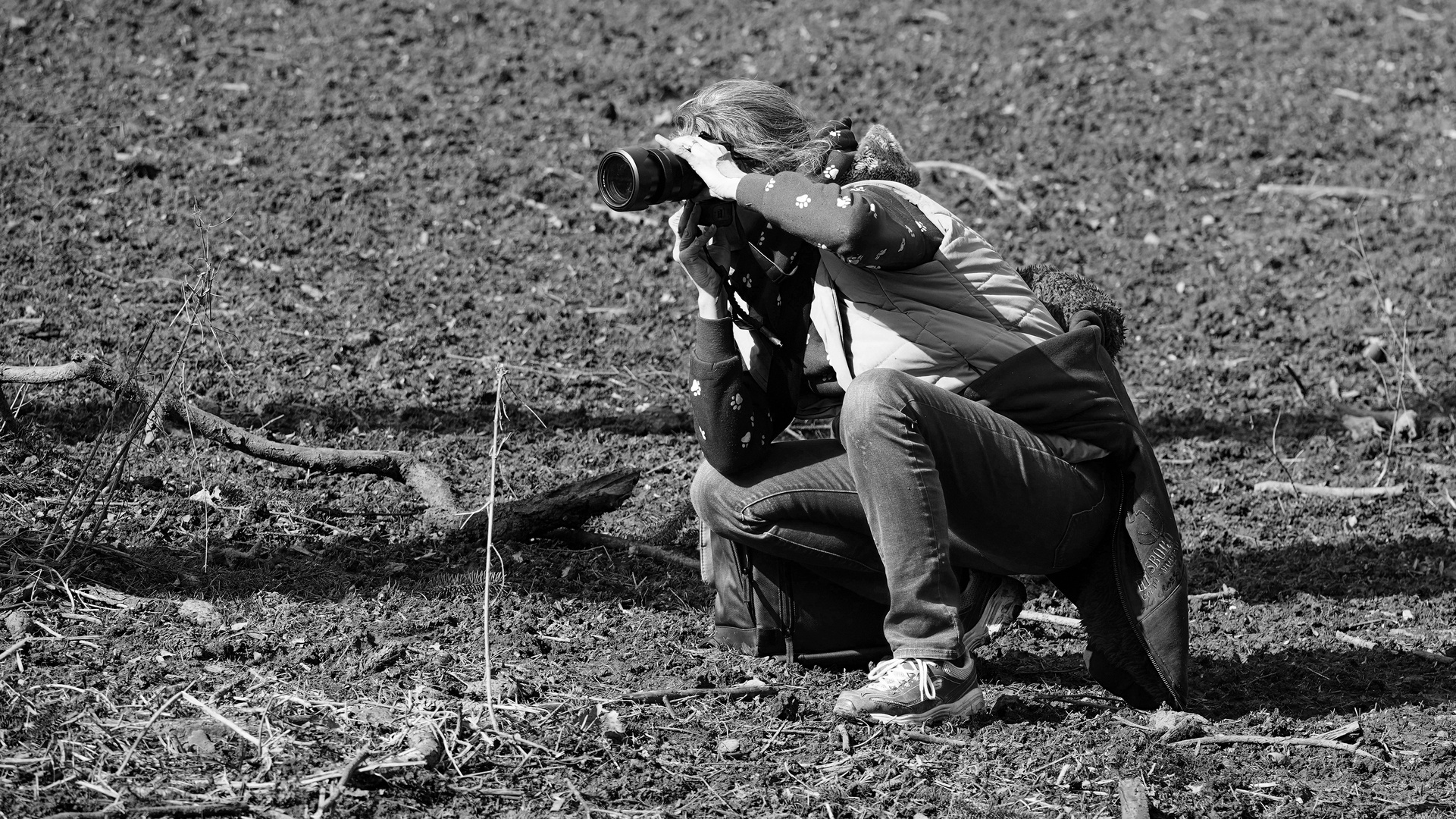 Fotografin bei der Arbeit