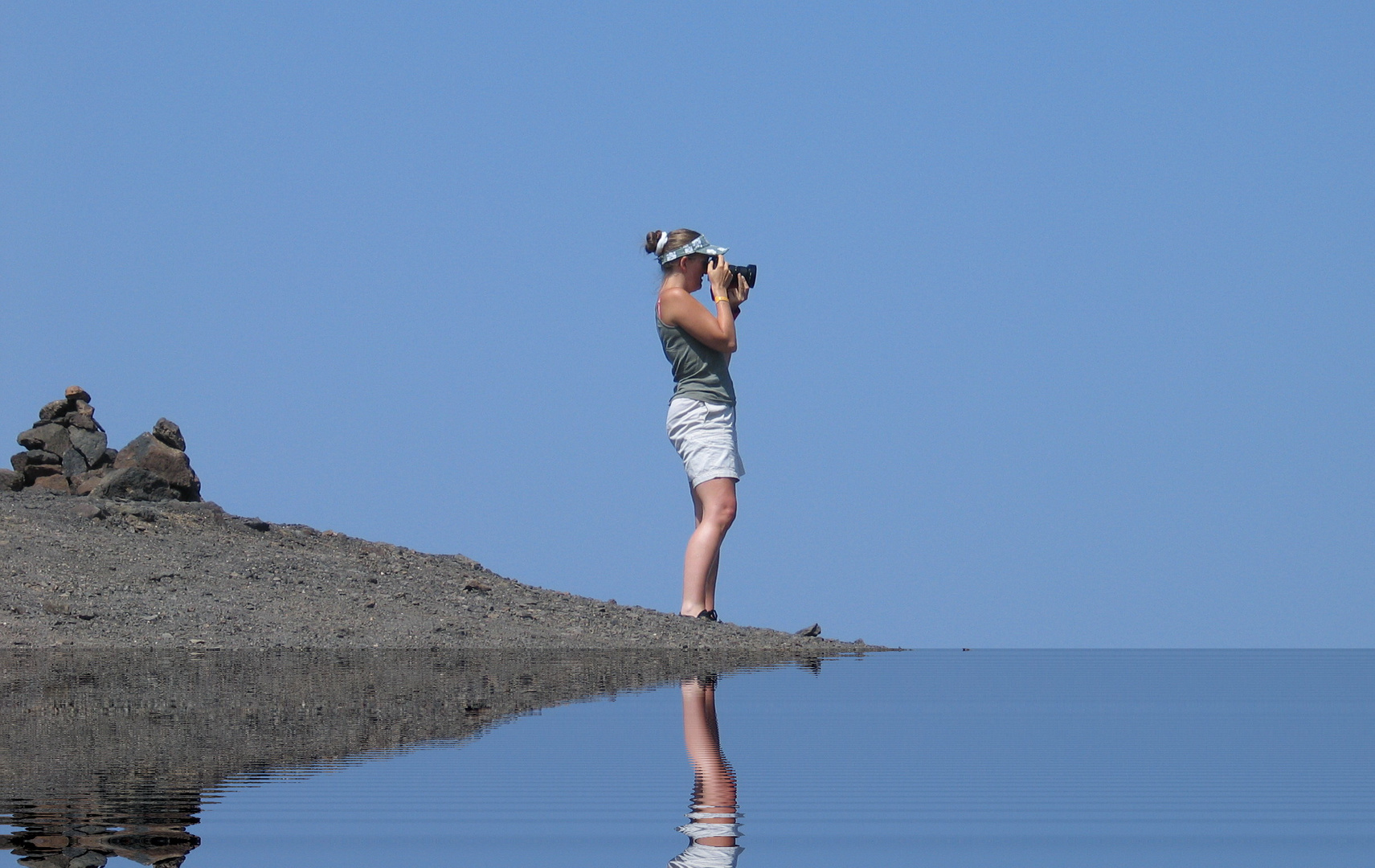 Fotografin bei der Arbeit