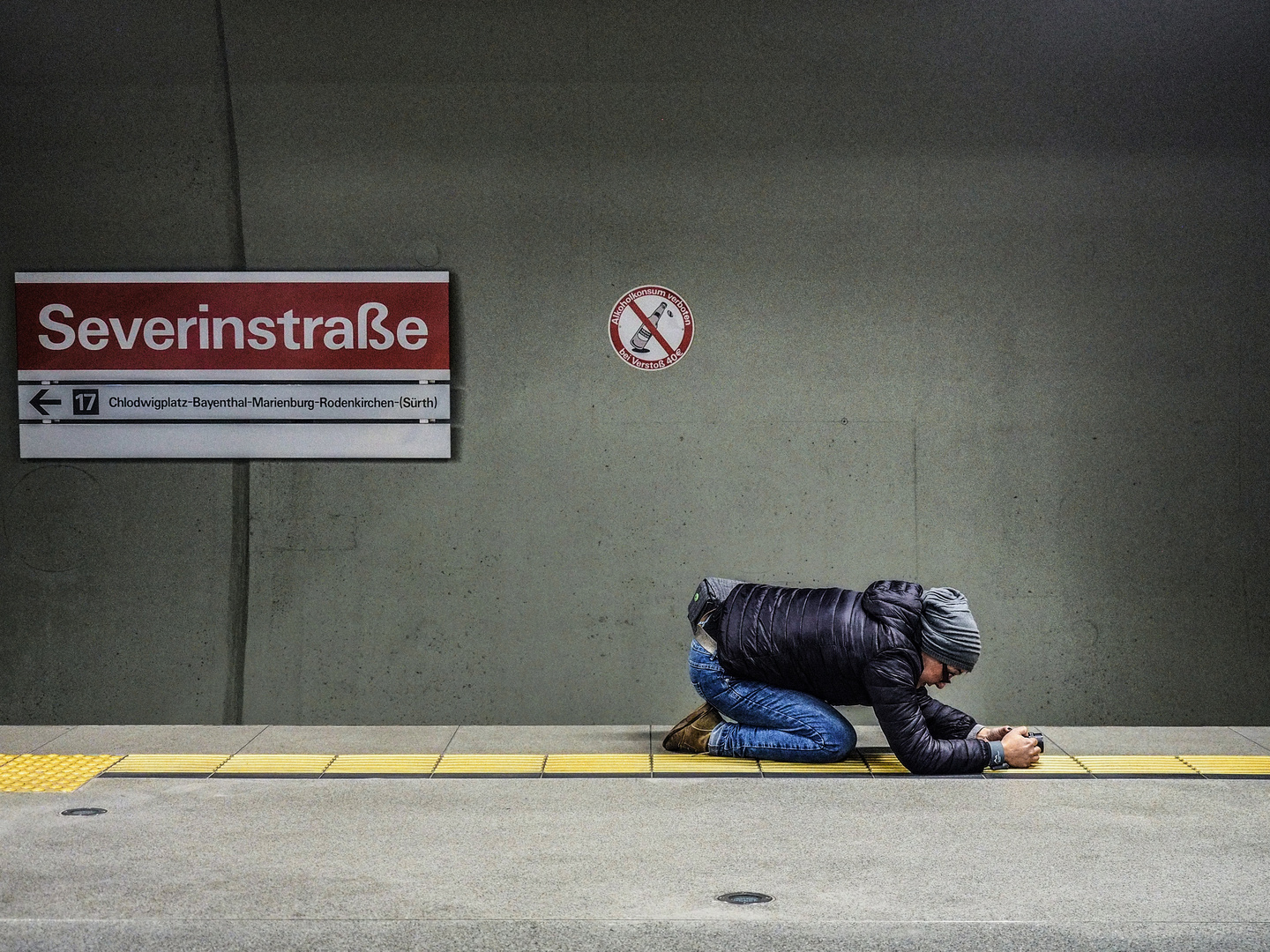 Fotografin bei der Arbeit - U-Bahn Köln!