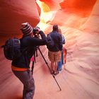 Fotografin im Antelope Canyon