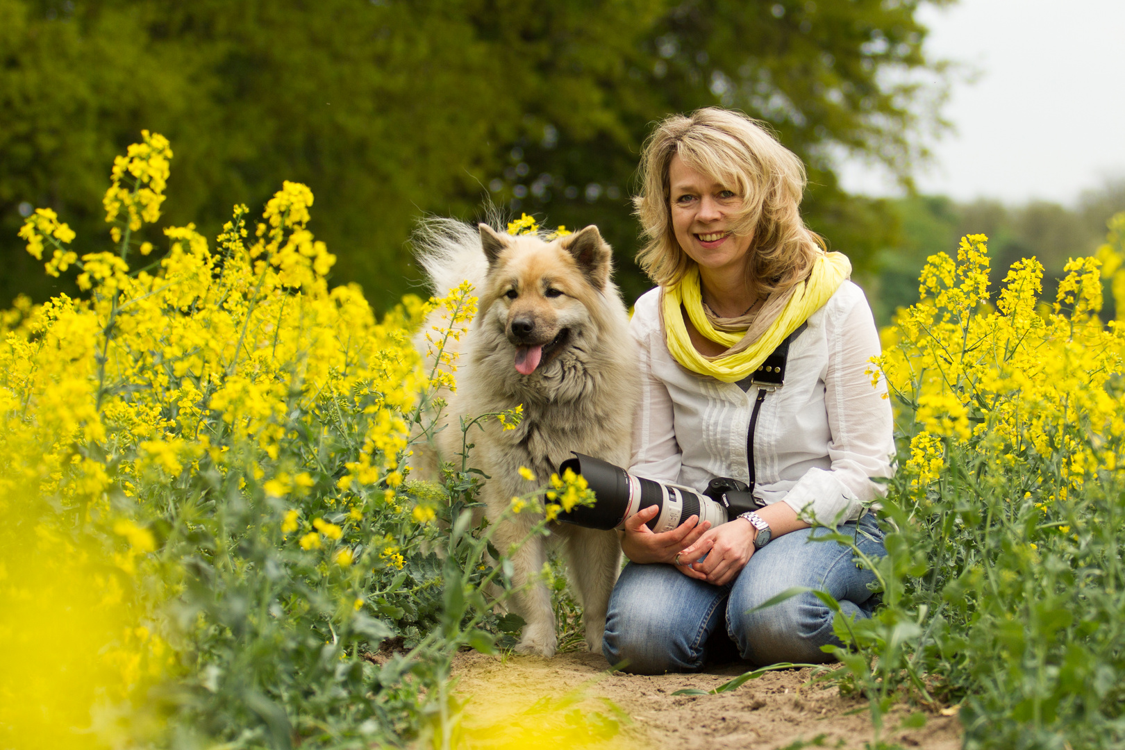 Fotografin mit Eurasier;-)