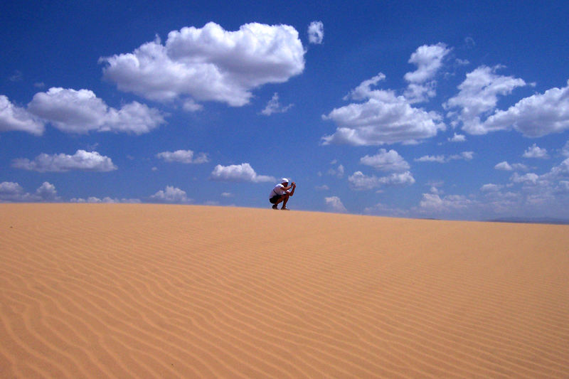 Fotografo nel deserto