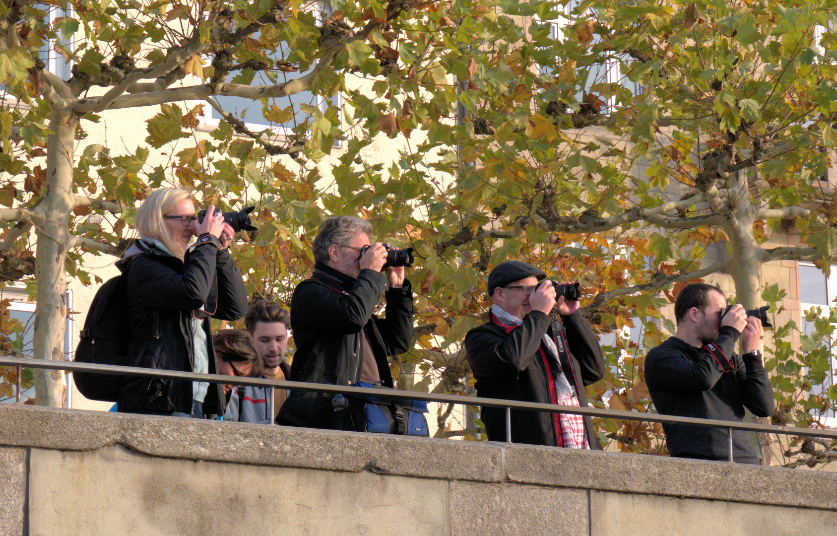 Fotographen beim fotografieren