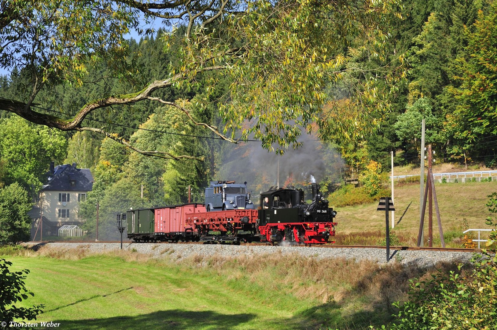 Fotogüterzug im Preßnitztal