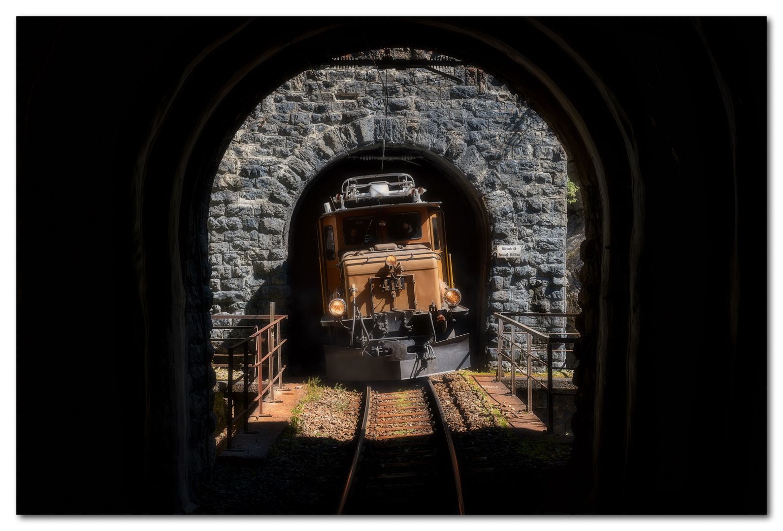 Fotohalt am Bärentritt-Tunnel