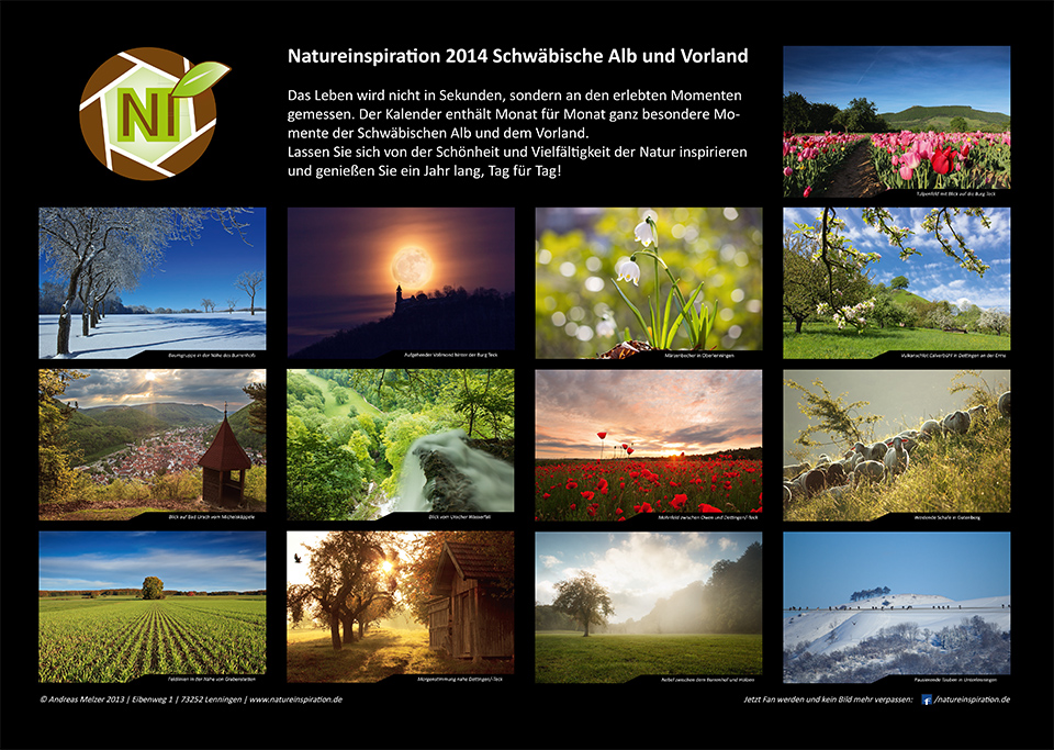 Fotokalender 2014 Schwäbische Alb & Vorland