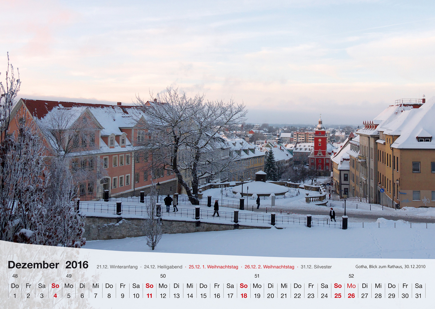 Fotokalender Thüringer Landschaften 2016, Dezember