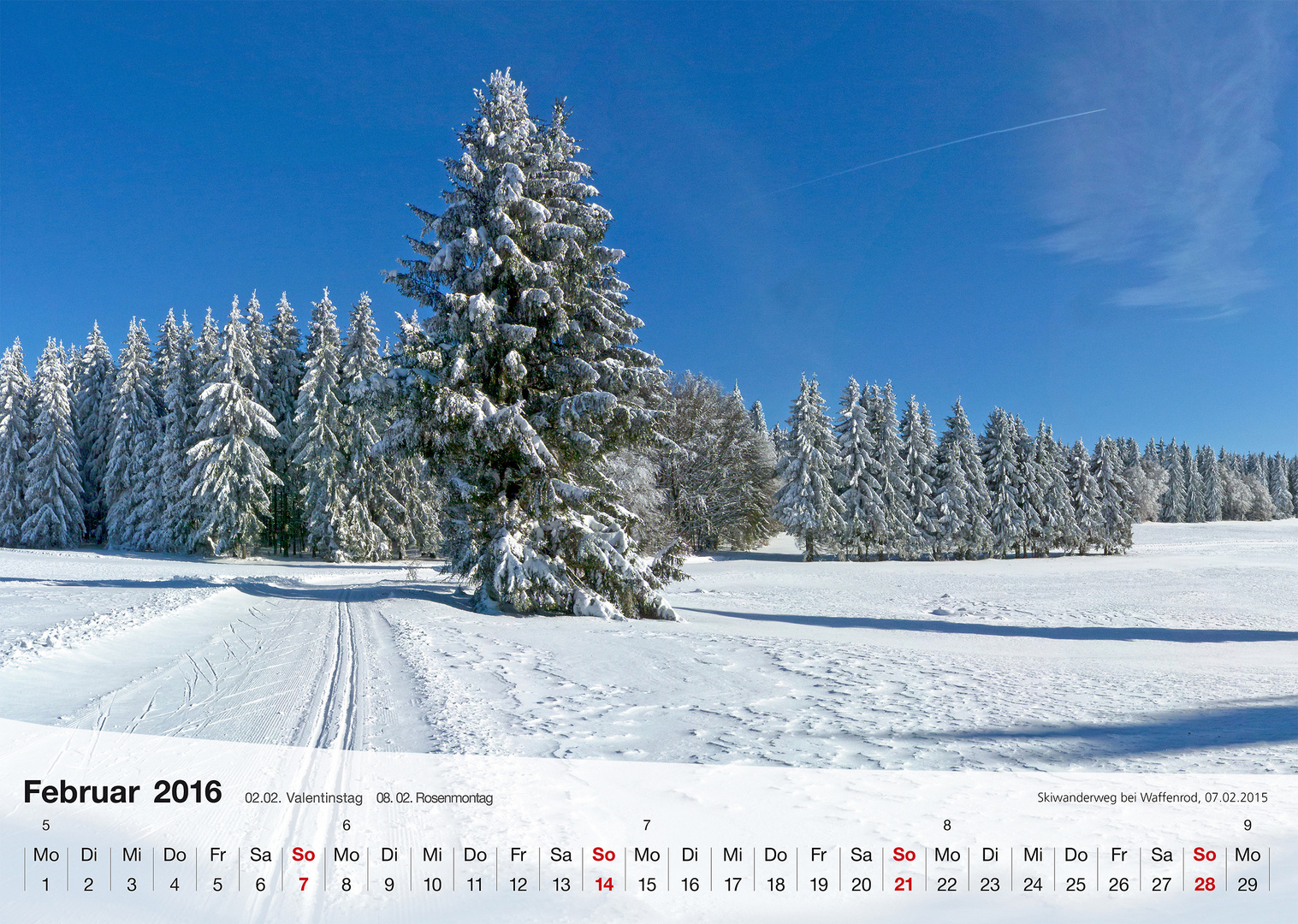 Fotokalender Thüringer Landschaften 2016, Februar