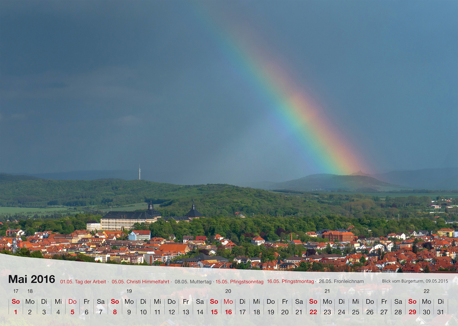 Fotokalender Thüringer Landschaften 2016, Mai