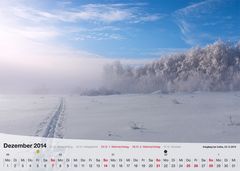 Fotokalender - Thüringer Landschaften - Dezember 2014