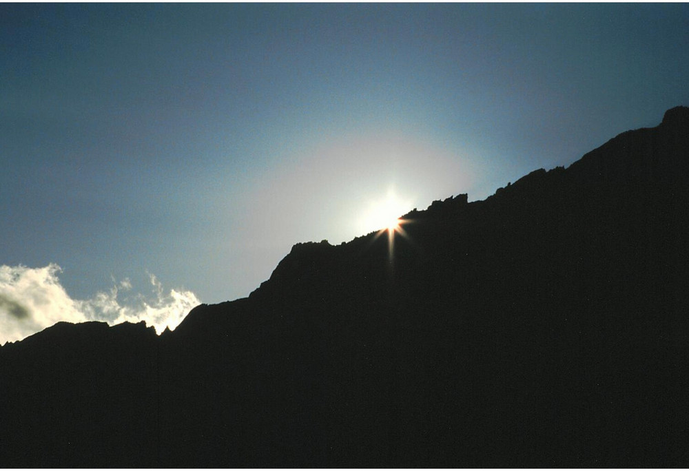 Fotokurs Realp - Abendsonne verschwindet hinter den Gärstenhörner