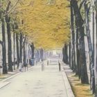 Fotomalerei: Allee 