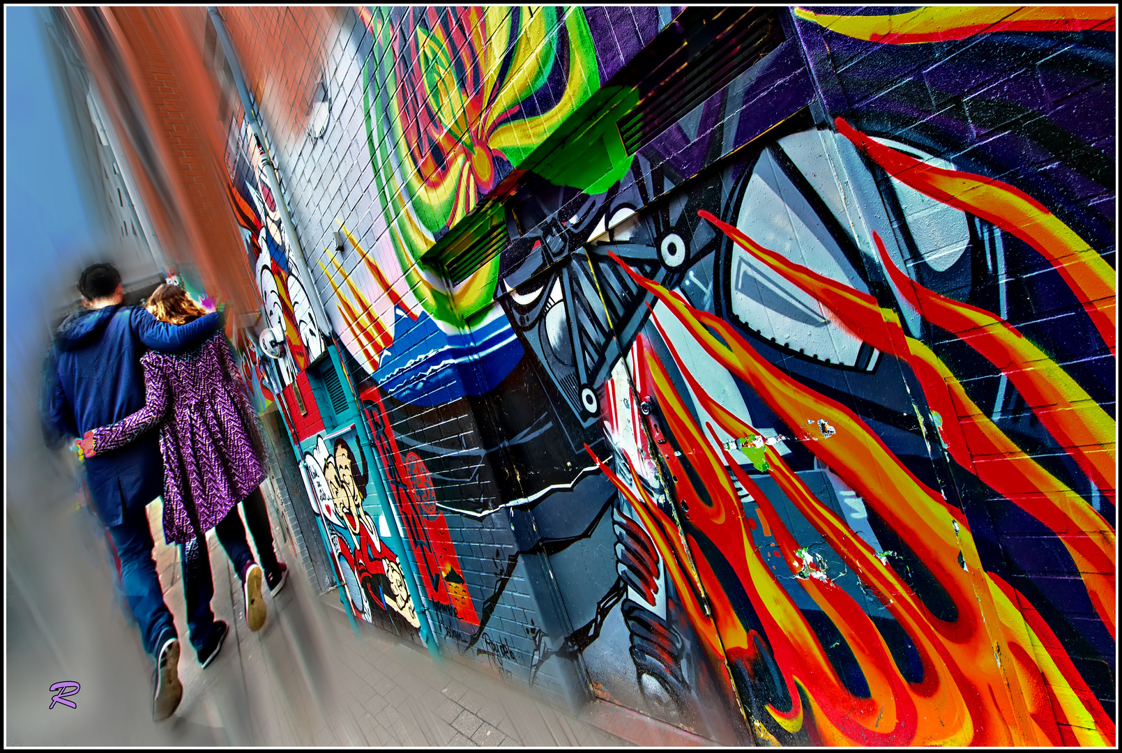 Fotomalerei: "Graffiti-World..."