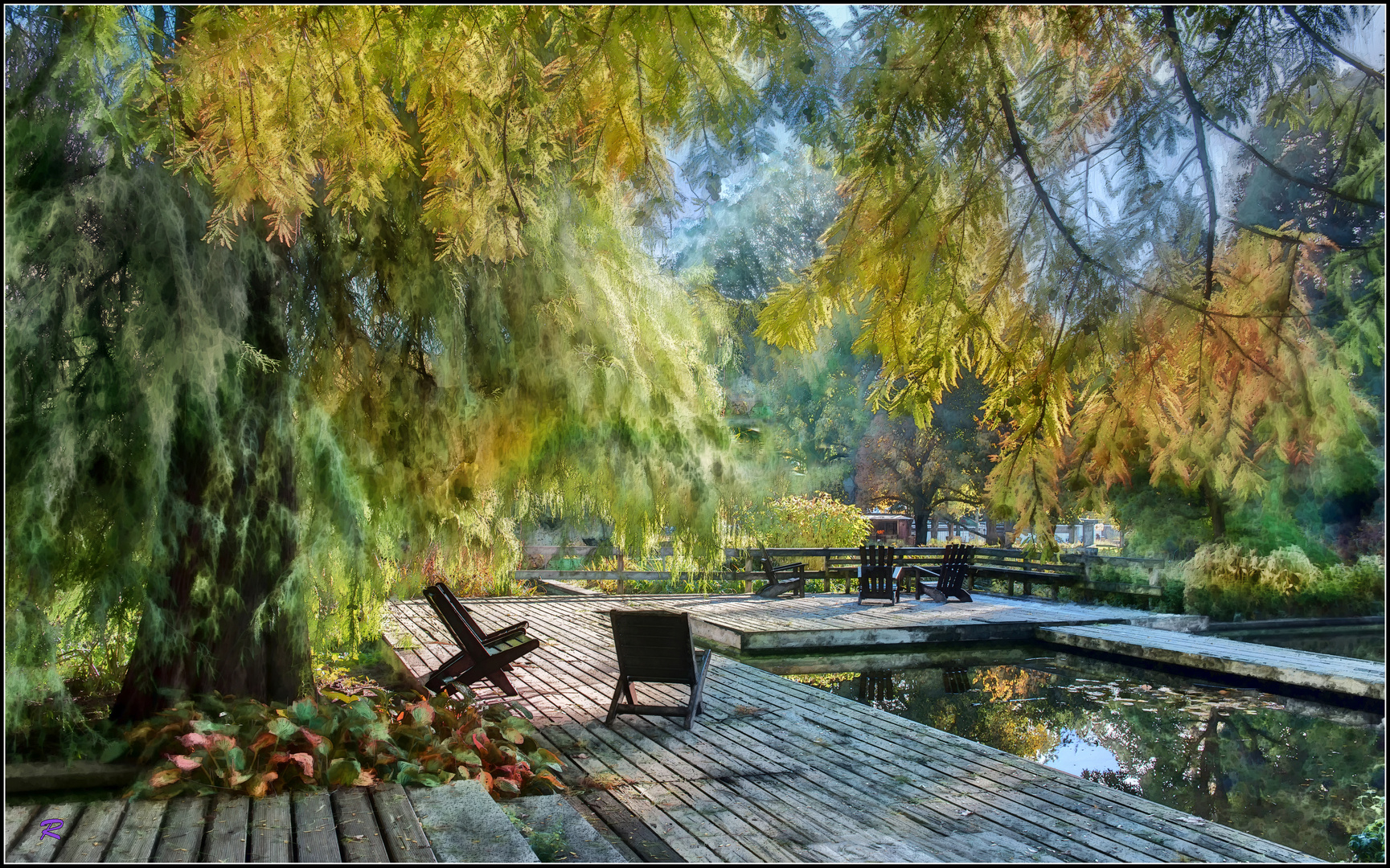 FOTOMALEREI:  Im japanischen Garten...