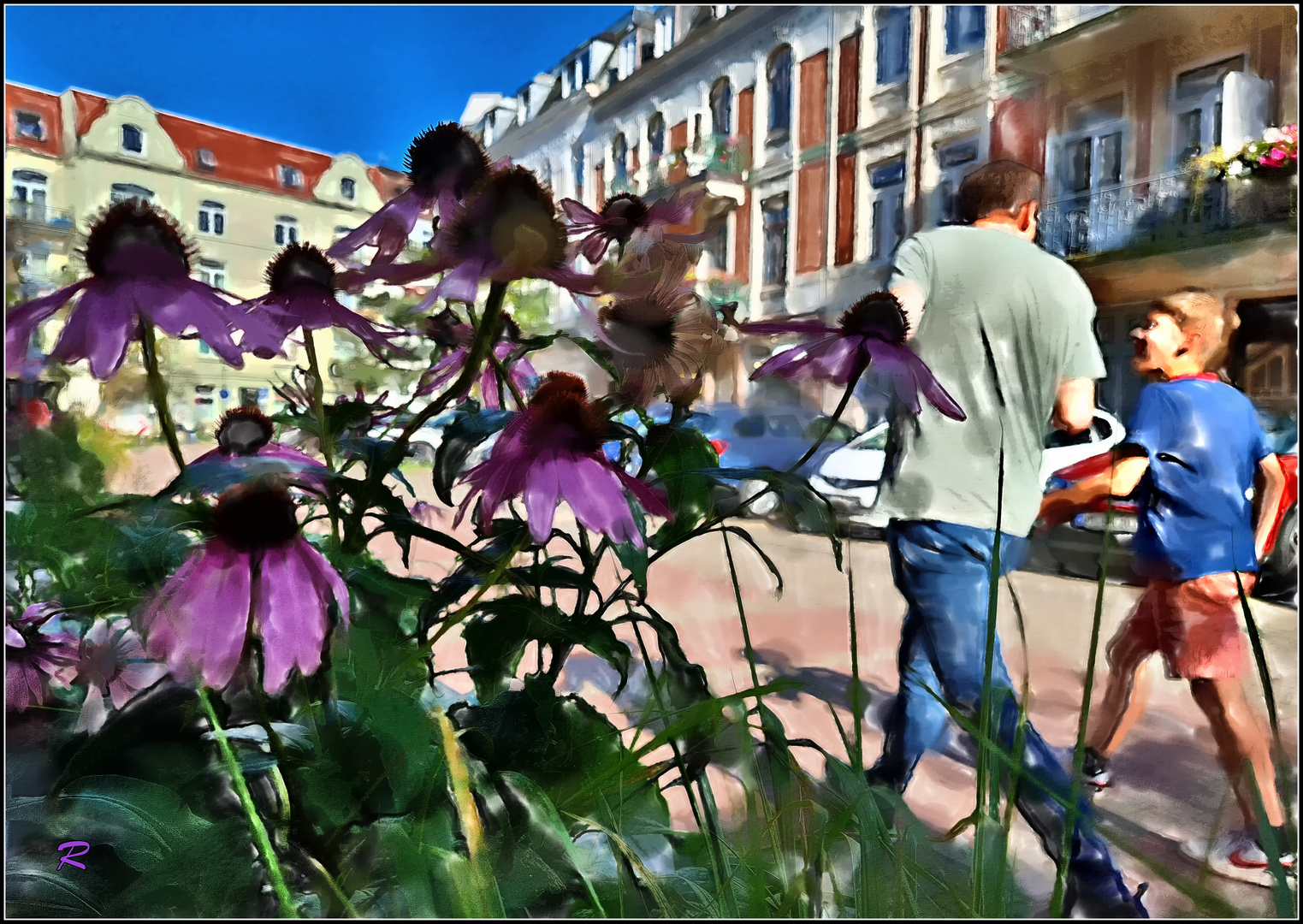 Fotomalerei: "Street per Handy..."