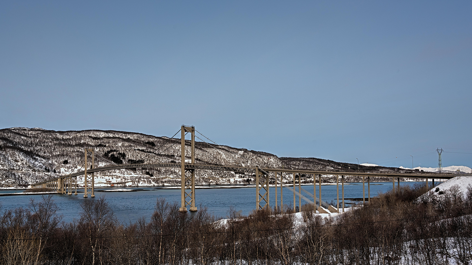 Fotoreise Norwegen Januar 2020: Fahrt von Harstad nach Tromsø