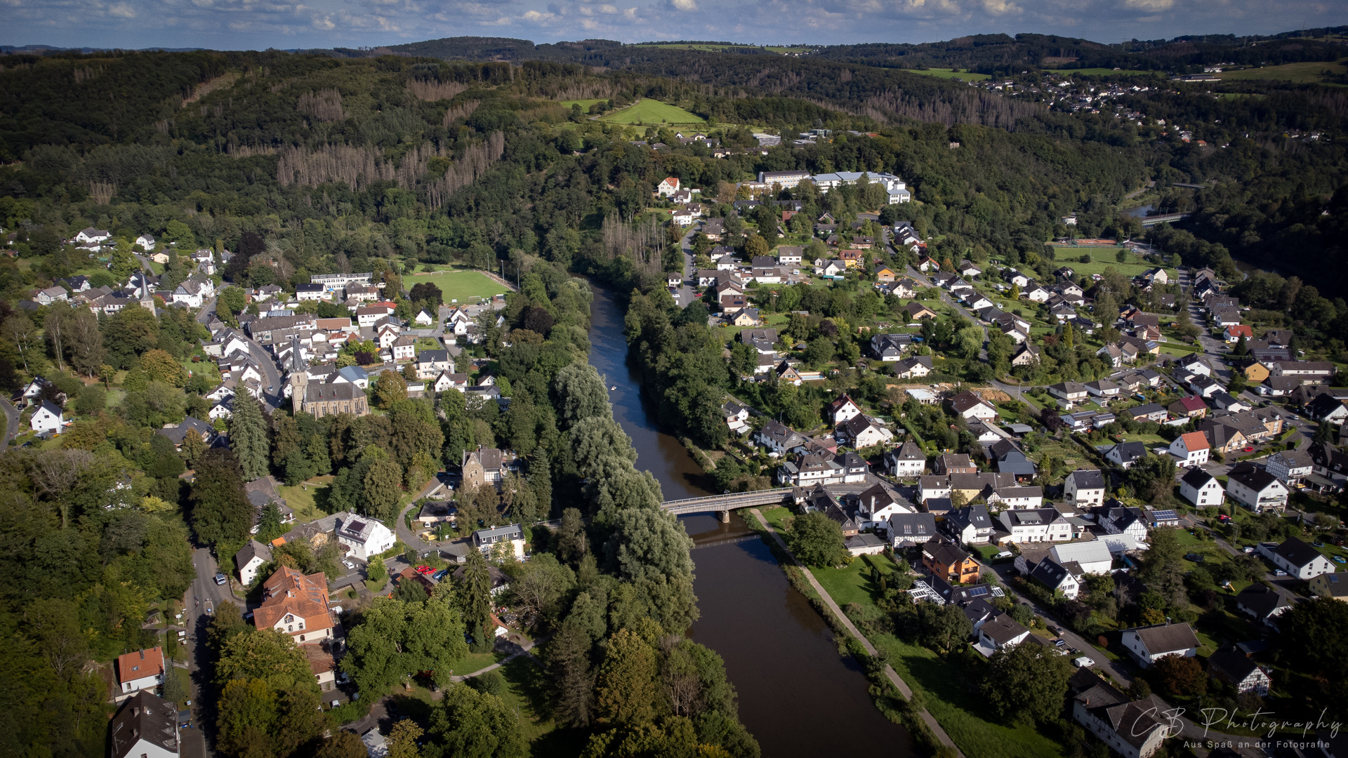 Fotos von Herchen vom sog. Künstlerweg aus