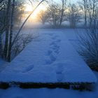 Fotoserie Winterrückblicke: "Aufgehender Sonnensteg"