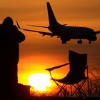 Fotosession zum Sonnenuntergang an der Meteorstraße