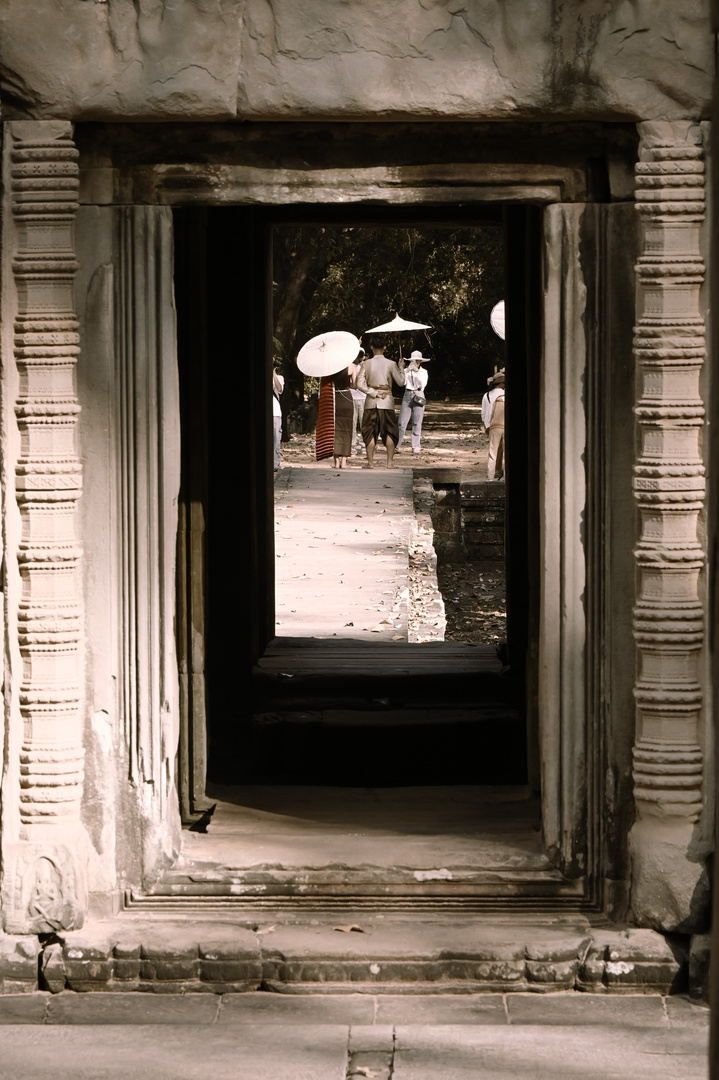 Fotoshooting am Chau Say Tevoda Tempel