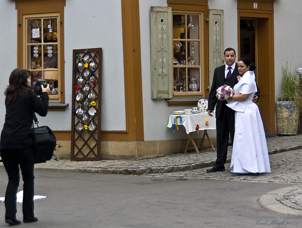 Fotoshooting an der Krämerbrücke