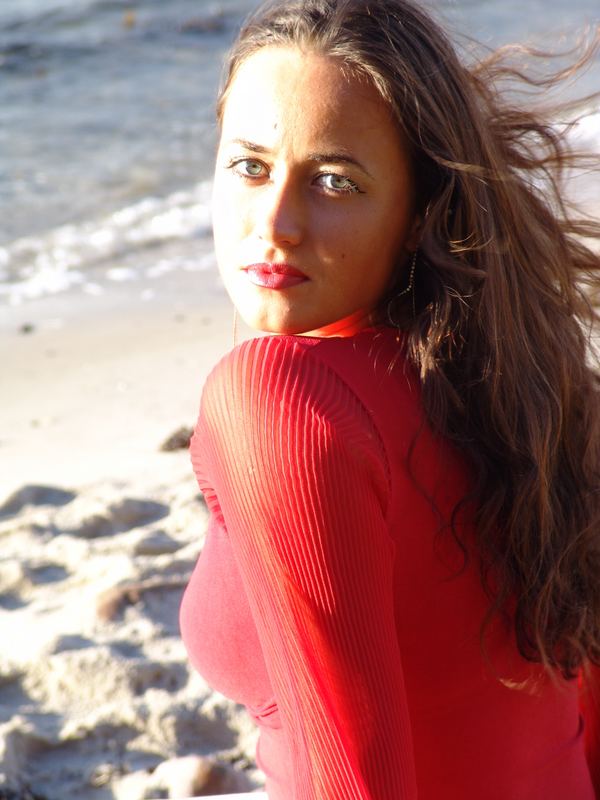 Fotoshooting by the beach