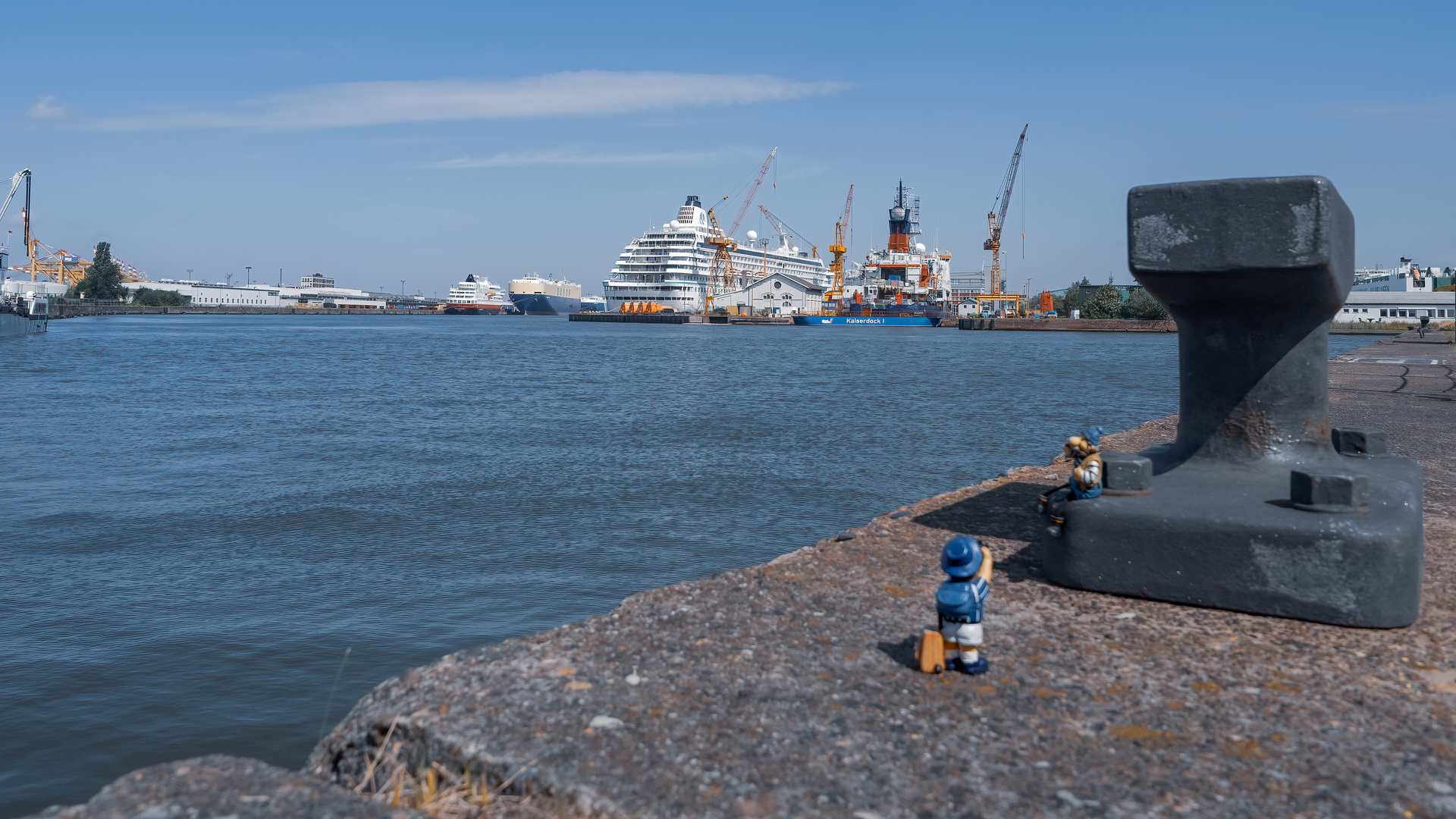 Fotoshooting im Hafen