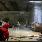 Fotoshooting im Moosacher U-Bahn-Tunnel