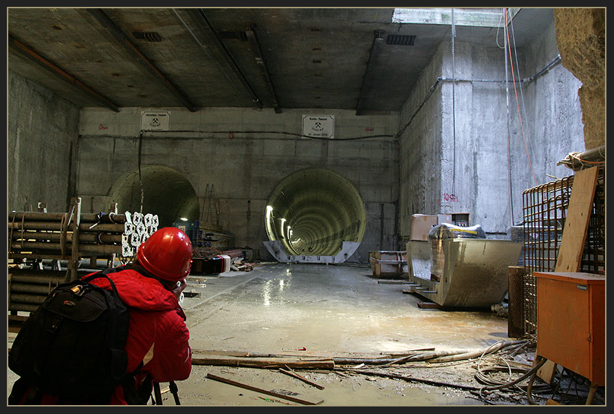 Fotoshooting im Moosacher U-Bahn-Tunnel