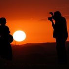 Fotoshooting im Sonnenuntergang