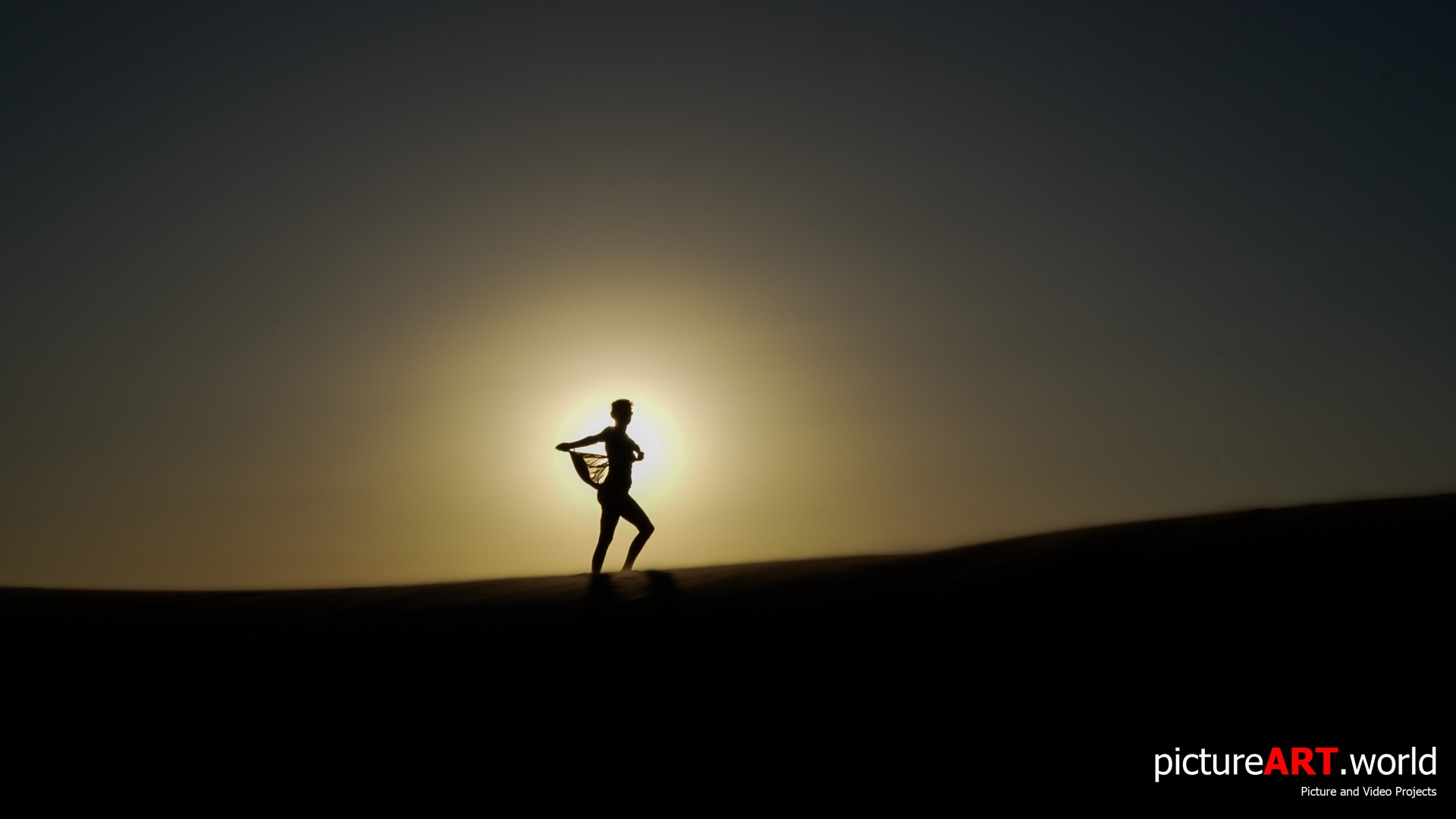 Fotoshooting im Sonnenuntergang