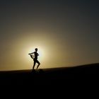 Fotoshooting im Sonnenuntergang