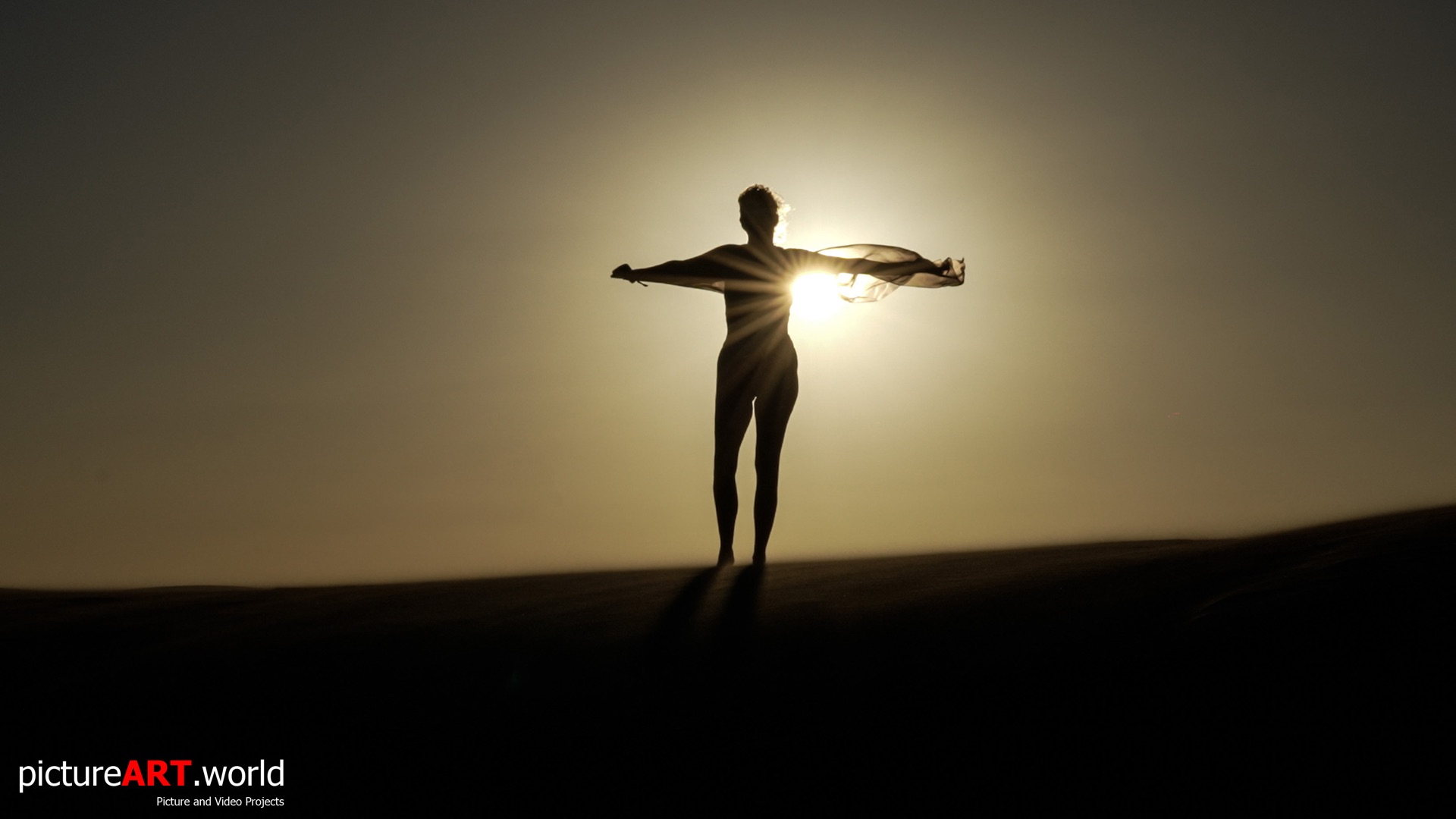 Fotoshooting im Sonnenuntergang