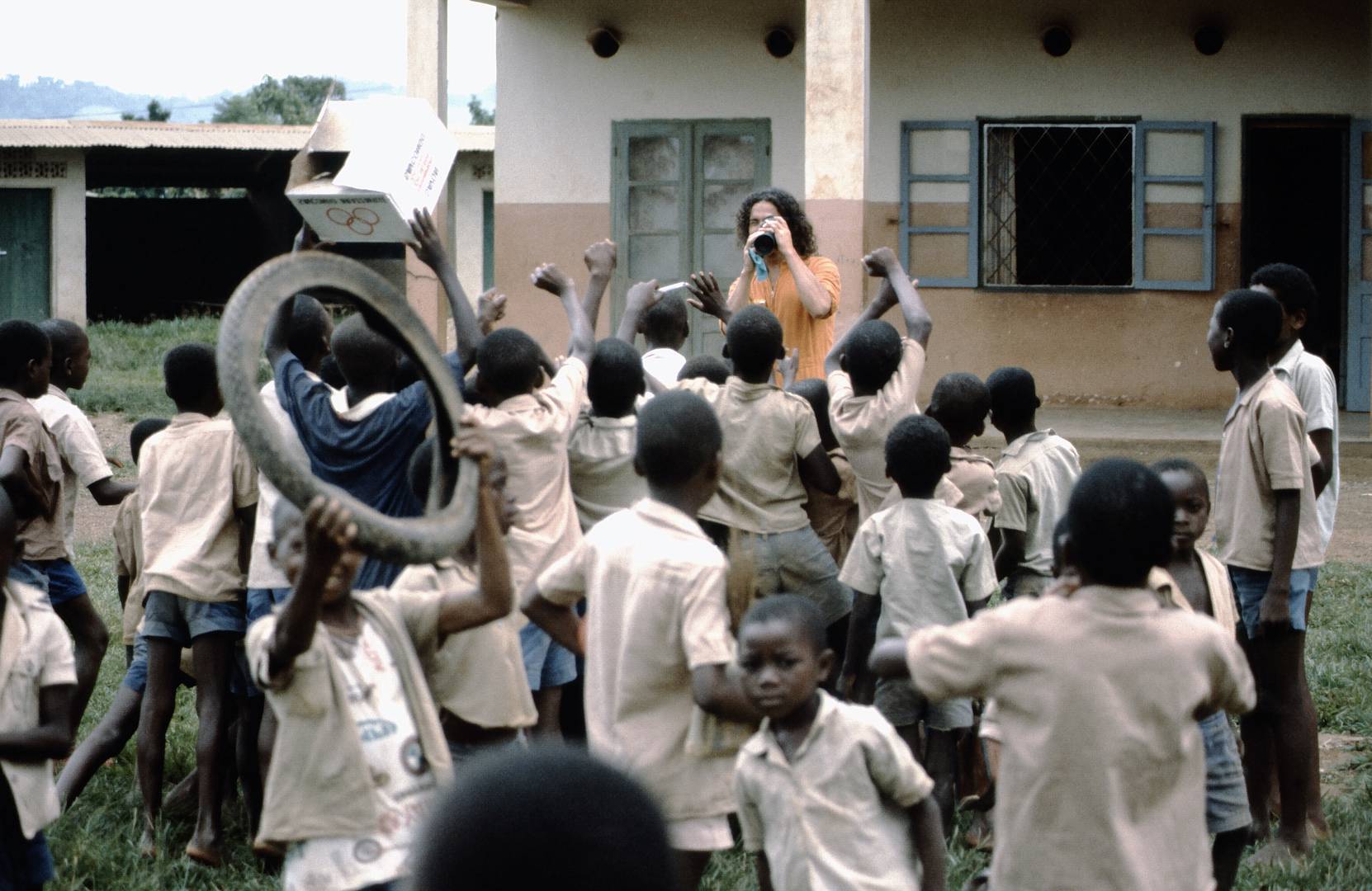 Fotoshooting in Gabun, 1983.