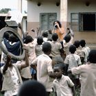 Fotoshooting in Gabun, 1983.